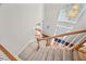 View from the top of staircase toward front door entryway at 111 Gingergate Dr, Cary, NC 27519