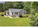 Charming single-story home with gray siding, well-manicured lawn, and mature landscaping at 133 Creekstone Dr, Benson, NC 27504