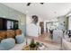 Open-concept living area blending the living room and dining space for a modern and connected home feel at 1408 Sawyer Rd # 103, Raleigh, NC 27610