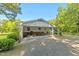 Relaxing backyard with a covered patio at 1593 E Washington Ave, Creedmoor, NC 27522