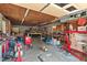 Spacious garage equipped with tools, work benches, and automotive equipment, ready for projects at 1593 E Washington Ave, Creedmoor, NC 27522