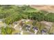 Expansive aerial view showcasing the homes and their large private lots surrounded by lush greenery at 176 Lowery Ln, Benson, NC 27504