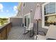 Relaxing outdoor deck area with rocking chairs and view of the neighborhood at 2006 Nola Ln, Durham, NC 27713