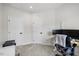 Bright office space with modern computer setup and neutral color scheme at 2006 Nola Ln, Durham, NC 27713