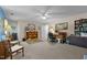 Versatile basement featuring a workspace and storage, perfect for a home office or recreation area at 2127 Somers Ave, Burlington, NC 27215
