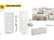 Selection of trim, paint, and doors, including Dakota Style front entry hardware and Alabaster interior wall color at 223 Norman Ave, Lillington, NC 27546