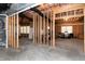 Unfinished basement framed and ready for customization at 225 Midenhall Way, Cary, NC 27513