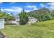 A fenced backyard with green grass and healthy trees is featured at 2513 Asher View Ct, Raleigh, NC 27606
