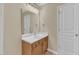 Bathroom featuring a vanity with a mirror and lighting and tile flooring at 2513 Asher View Ct, Raleigh, NC 27606