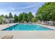 A pristine pool is surrounded by lounge chairs, offering a relaxing oasis at 2513 Asher View Ct, Raleigh, NC 27606