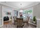 Cozy breakfast nook with a glass table, hardwood floors, and sunlit windows at 2901 Ceremonial Ct, Raleigh, NC 27615