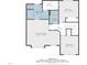 Second floor plan featuring primary bedroom with ensuite bath, additional bedroom, walk-in closet, and hall bathroom at 3137 Falling Cedars Dr, Chapel Hill, NC 27516