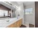 Bathroom featuring a double vanity and a soaking tub at , Raleigh, NC 27610