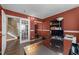 Functional home office with a large desk, ample storage, and sliding glass doors, offering a quiet workspace at , Raleigh, NC 27610
