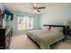 Bedroom with natural light, ceiling fan, and neutral wall color at 413 Barnard Castle Ct, Rolesville, NC 27571