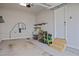 Clean and organized garage with storage solutions and water heater at 418 Wyndham Drive, Chapel Hill, NC 27516