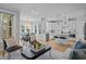 Bright and airy living room with hardwood floors, large windows, and an adjacent dining area and kitchen at 418 Wyndham Drive, Chapel Hill, NC 27516