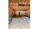 Spacious garage area featuring exposed studs and unfinished ceiling, awaiting customization at 444 Golden Dragonfly St, Wake Forest, NC 27587