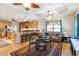 Open floor plan with living room and kitchen connected, perfect for entertaining at 46 Spring Haven Ln, Willow Springs, NC 27592