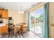 Bright dining area leads to the backyard through sliding glass doors at 5312 Suntan Lake Dr, Raleigh, NC 27610