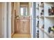 En suite bathroom with granite counters, tile floors, and glass shower at 601 W Rosemary St # 416, Chapel Hill, NC 27516