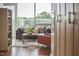 Bright living room with floor-to-ceiling windows and city views at 601 W Rosemary St # 416, Chapel Hill, NC 27516
