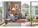 Sitting area with modern decor and outdoor views at 601 W Rosemary St # 416, Chapel Hill, NC 27516
