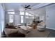 Living space with lots of natural light and a combined dining area at 722 Orchard Dr, Graham, NC 27253
