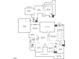 Detailed floor plan showcasing the layout of this two-story home with dimensions at 801 Pinehurst Dr, Chapel Hill, NC 27517