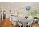 Stylish kitchen with an island, breakfast nook, and modern appliances at 801 Pinehurst Dr, Chapel Hill, NC 27517