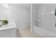 This bathroom features a bathtub shower and a sink with vanity at 92 Horseshoe Pl # 9, Angier, NC 27501