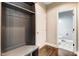 Convenient mud room featuring built-in bench and storage near a half bathroom at 10 W Ravano Dr, Clayton, NC 27527