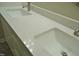 Bathroom vanity features double sinks and granite counters at 1104 Barrow Nook Ct, Apex, NC 27502