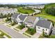 Aerial view showing the homes nestled within a lush community at 113 Mazarin Ln, Cary, NC 27519