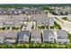 Lovely aerial view of the townhomes in a well-maintained community at 113 Mazarin Ln, Cary, NC 27519