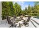 Backyard features a fire pit and comfortable seating perfect for outdoor relaxation at 1208 Hunting Ridge Rd, Raleigh, NC 27615