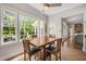 Bright breakfast nook with large windows providing lots of natural light at 12140 Pawleys Mill Cir, Raleigh, NC 27614