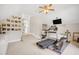 Well-lit upper level exercise room equipped with modern fitness equipment at 12140 Pawleys Mill Cir, Raleigh, NC 27614