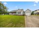 Inviting single-story home with attached garage, well-kept lawn, and a classic ranch-style design at 124 Roscommon Ln, Clayton, NC 27520