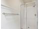 Walk-in shower features subway tile surround and glass doors at 131 Lavinia Ln, Chapel Hill, NC 27516