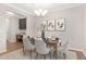 Dining room with table set for six at 133 Explorer Dr # 258, Morrisville, NC 27560