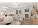 Cozy living room features fireplace, TV, neutral furniture, and an open layout at 133 Explorer Dr # 258, Morrisville, NC 27560