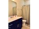 Bathroom featuring single vanity sink, and standard toilet at 142 Philips Sq, Chapel Hill, NC 27516