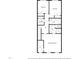 Upstairs floorplan showing multiple bedrooms, bathrooms, laundry room, hall, and walk-in closet at 142 Philips Sq, Chapel Hill, NC 27516