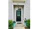 Inviting front door with decorative plants and a hanging lantern, adding curb appeal at 142 Philips Sq, Chapel Hill, NC 27516