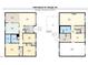 Detailed floor plan showcasing the layout of this two-story house with multiple rooms and outdoor deck at 1509 Elkpark Dr, Raleigh, NC 27610