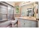 Full bathroom with shower-tub combination and vanity sink at 1511 Hatch Rd, Chapel Hill, NC 27516