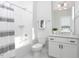 Classic bathroom with tub, shower, vanity, and neutral decor provides a clean and functional space at 1514 W Knox St, Durham, NC 27705