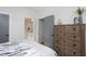 Bedroom featuring a dresser and ensuite bathroom access at 1514 W Knox St, Durham, NC 27705