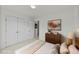 Bedroom featuring neutral tones, a large closet, and a calming aesthetic at 1725 E Honey Springs Ave, Fuquay Varina, NC 27526